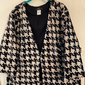Black and white sequined Blazer